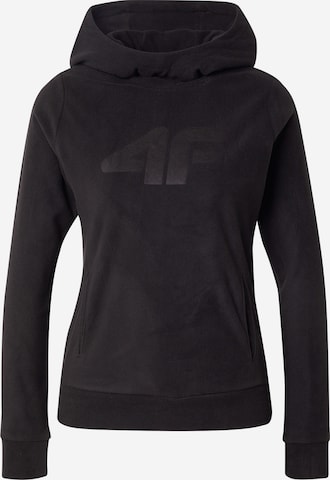 4F قميص رياضي بلون أسود: الأمام