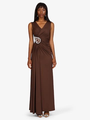 Kraimod Evening Dress in Brown: front
