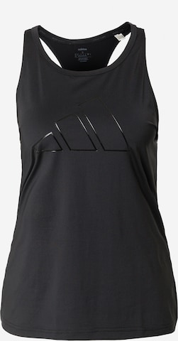 ADIDAS PERFORMANCE Sports Top 'Hiit' in Black: front