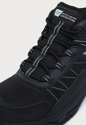 SKECHERS Gležnarji z vezalkami 'TREGO' | črna barva