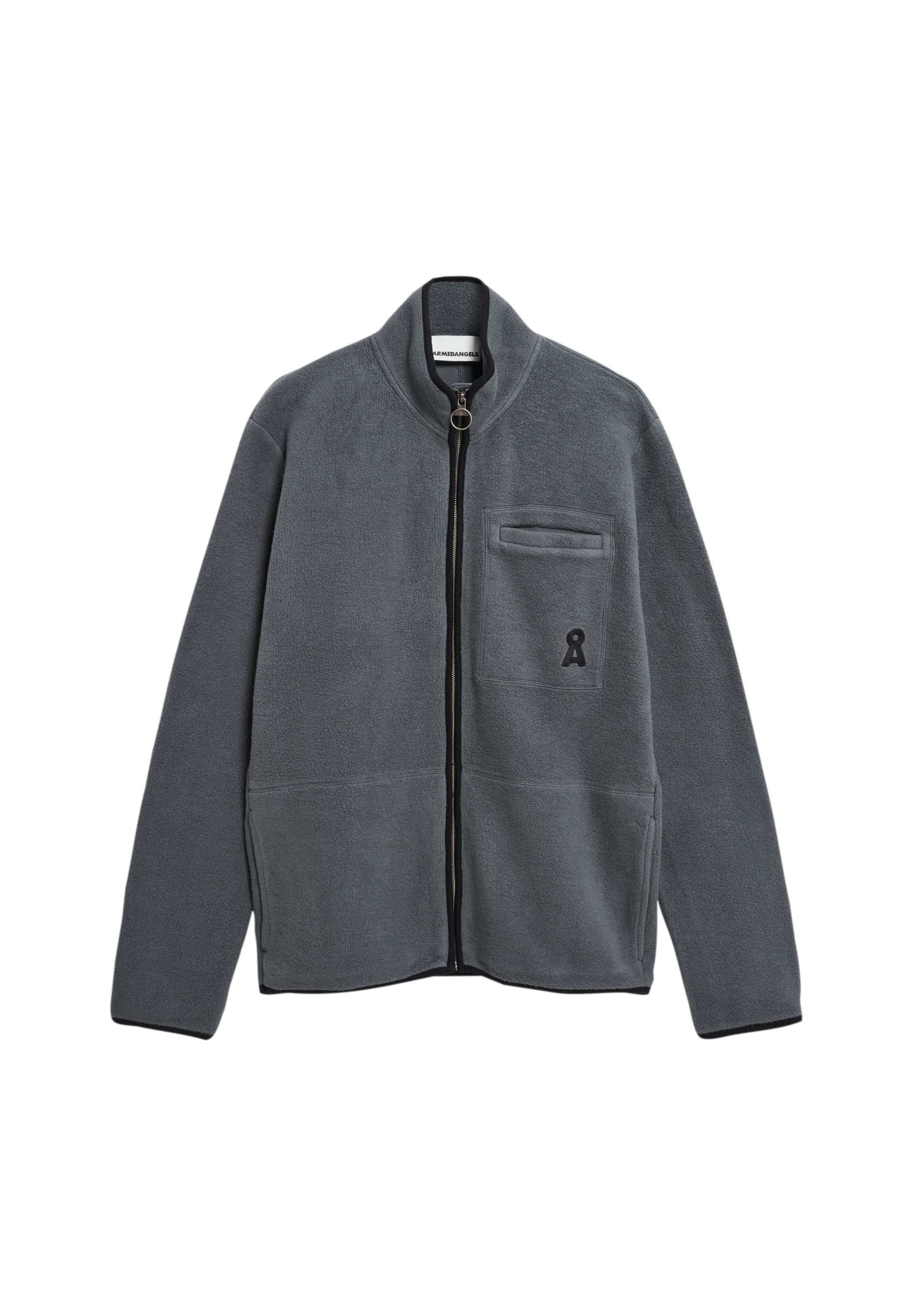 ARMEDANGELS Fleecejacke 'AABLEO ' in Grau: Vorderseite