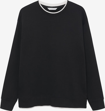 MANGO TEEN Sweatshirt in Black: front