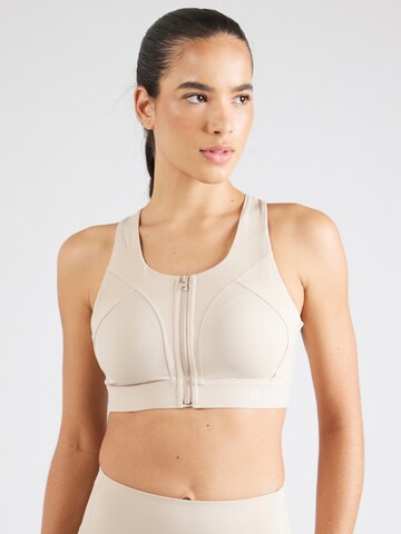 Yvette Sports Bustier Sport-BH 'Tilly' in Braun: Vorderseite