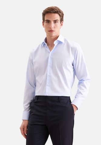 Coupe regular Chemise business SEIDENSTICKER en bleu : devant