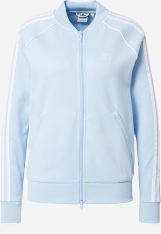 ADIDAS ORIGINALS Zip-Up Hoodie 'Adicolor Classics Sst' in Blue: front