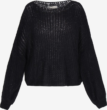 DreiMaster Vintage Širok pulover | črna barva: sprednja stran