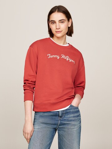 TOMMY HILFIGER Sweatshirt in Rot: Vorderseite
