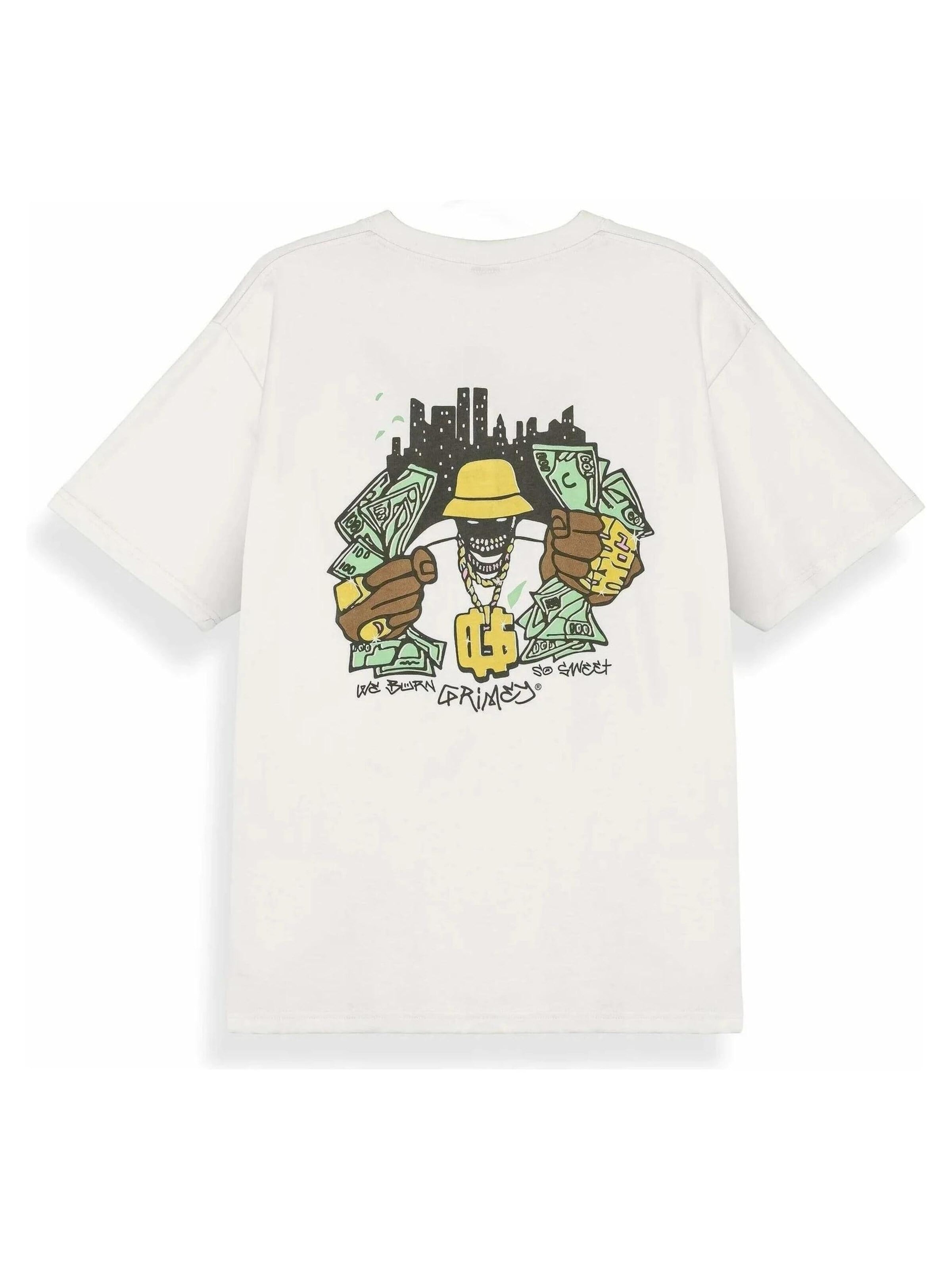 Grimey - Camiseta 'Camiseta grimey blanca the character classic fit tee' en blanco: frente