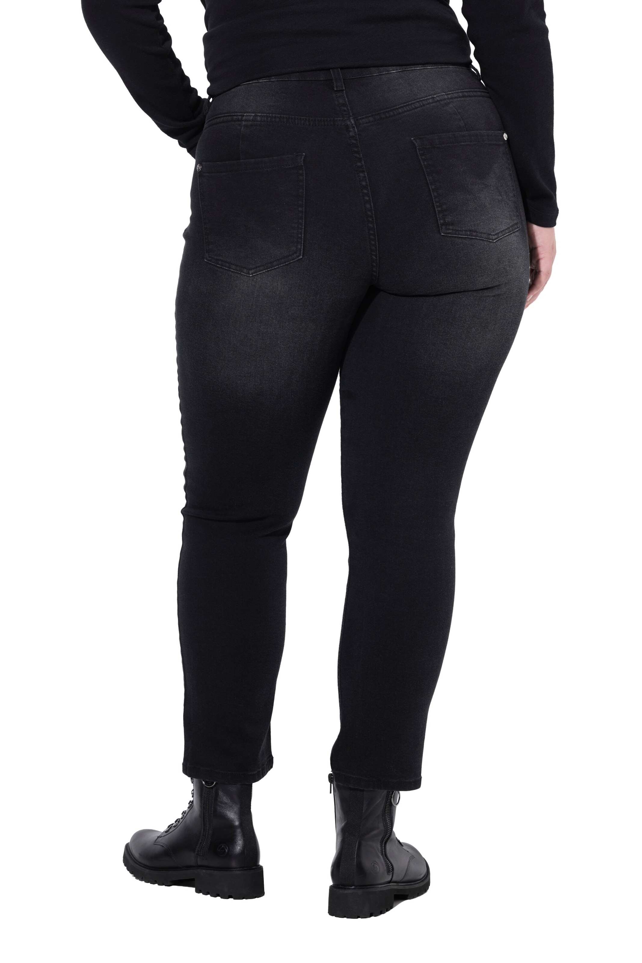 MIAMODA Regular Jeans in Zwart