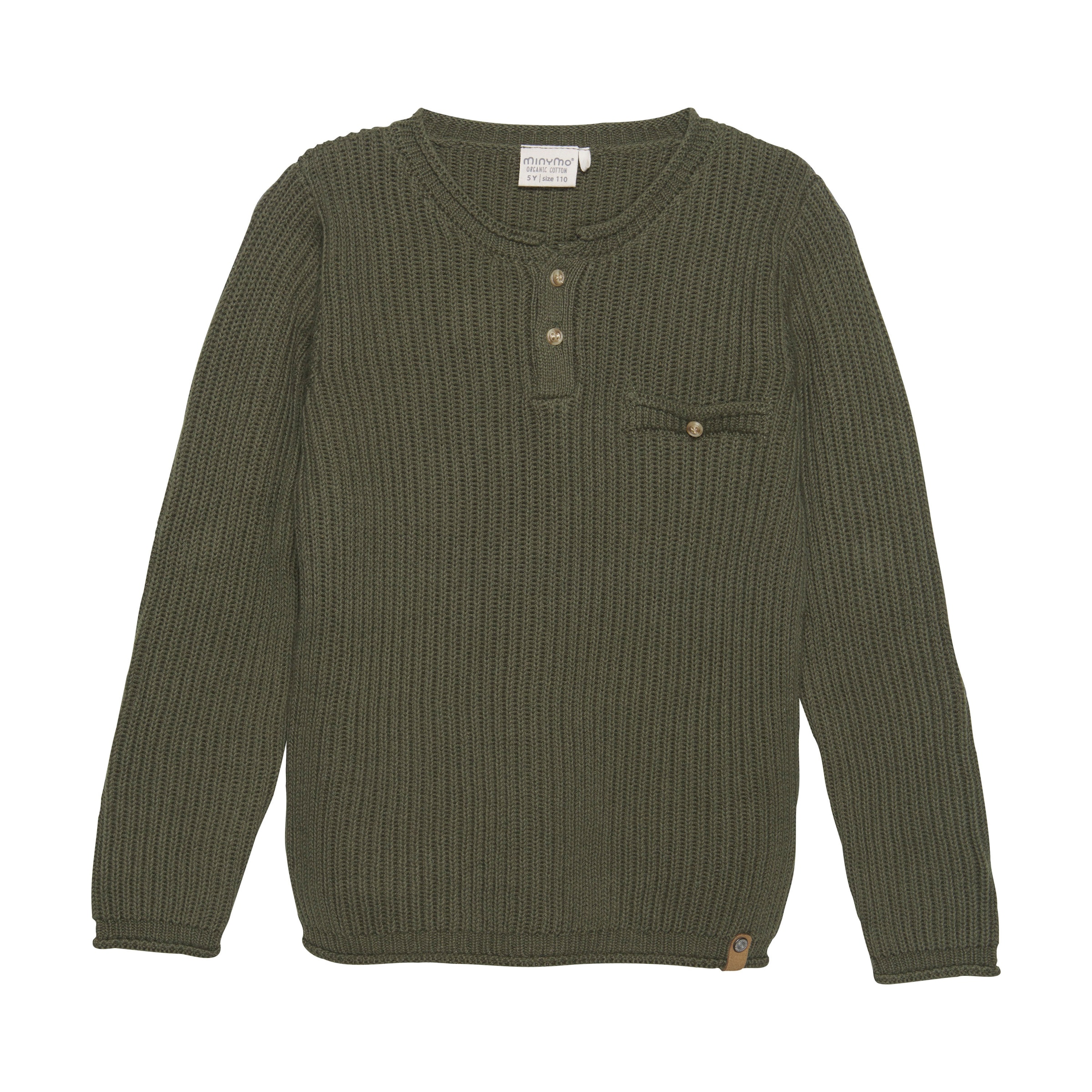 Pull-over MINYMO en vert : devant