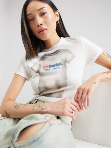 DIESEL - Camiseta 'UNCUTIE' en blanco