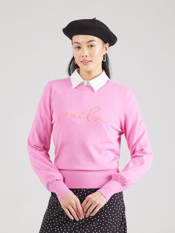 Pull-over 'ONLIbi' ONLY en rose : devant