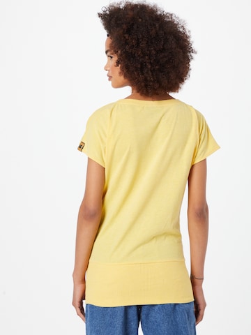 Fli Papigu T-shirt 'Schnitzel' i gul
