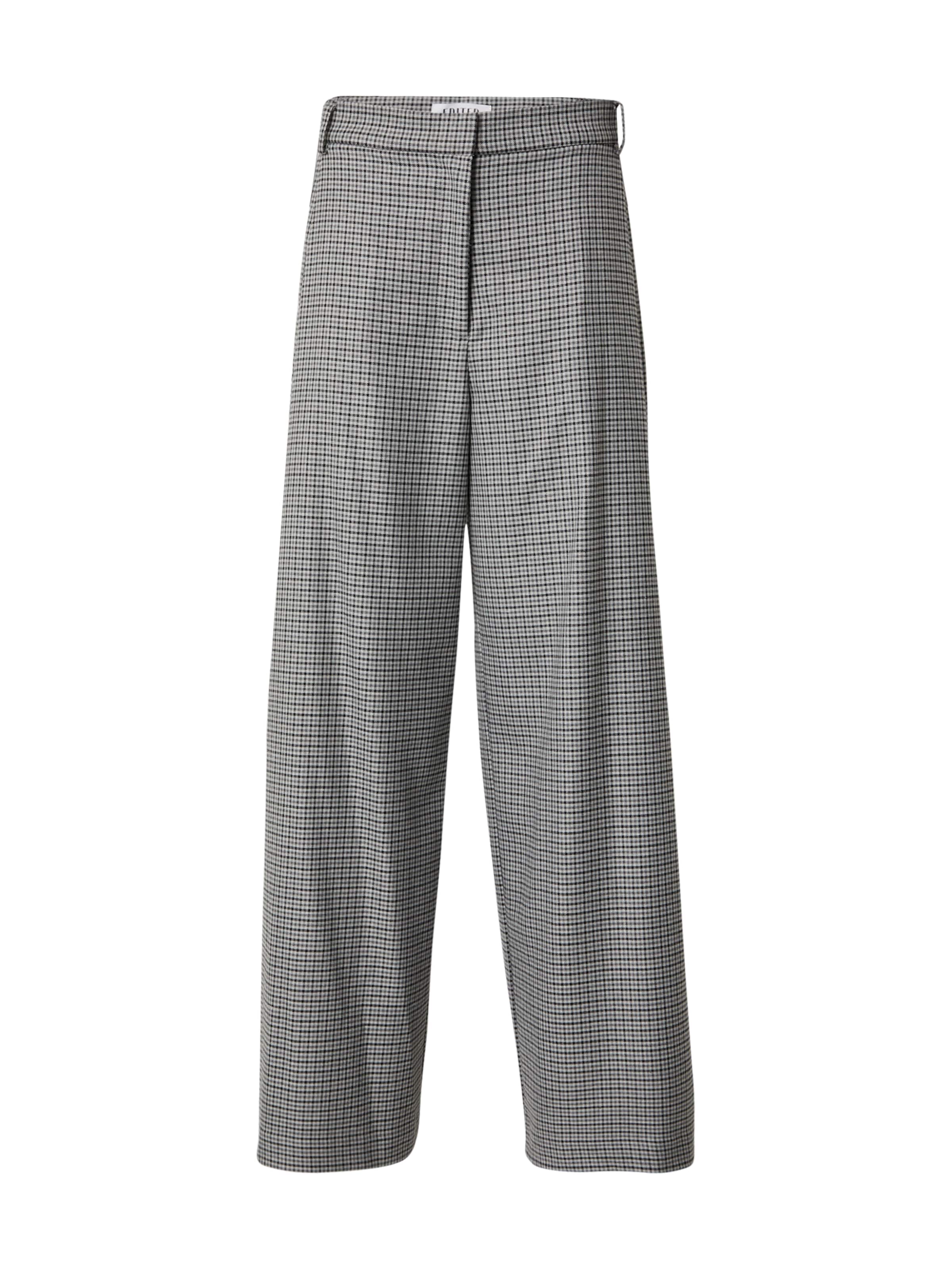 EDITED Loosefit Kalhoty se sklady v pase 'Lanea' – šedá: přední strana