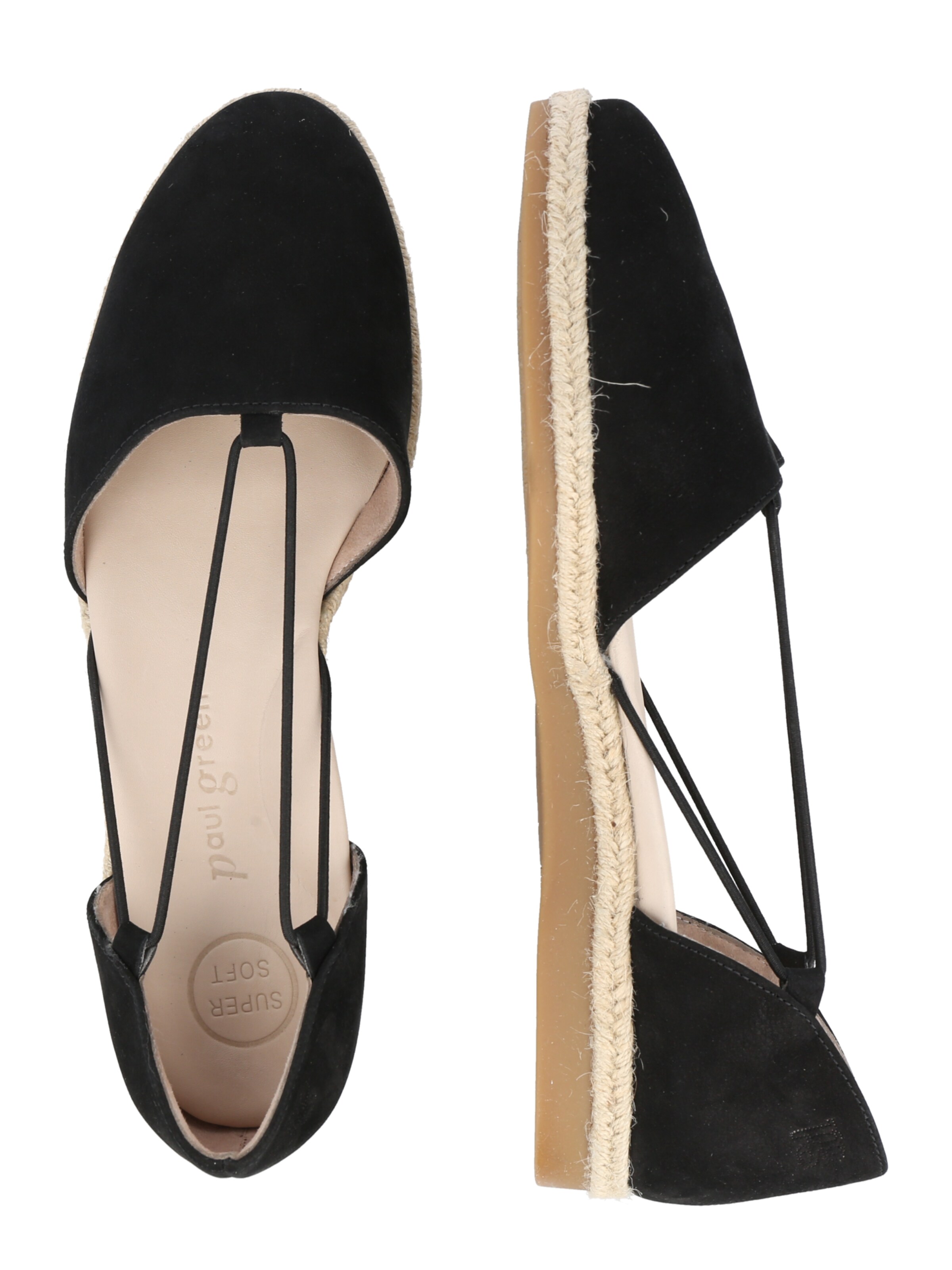 Ballerines à lanières Paul Green en noir