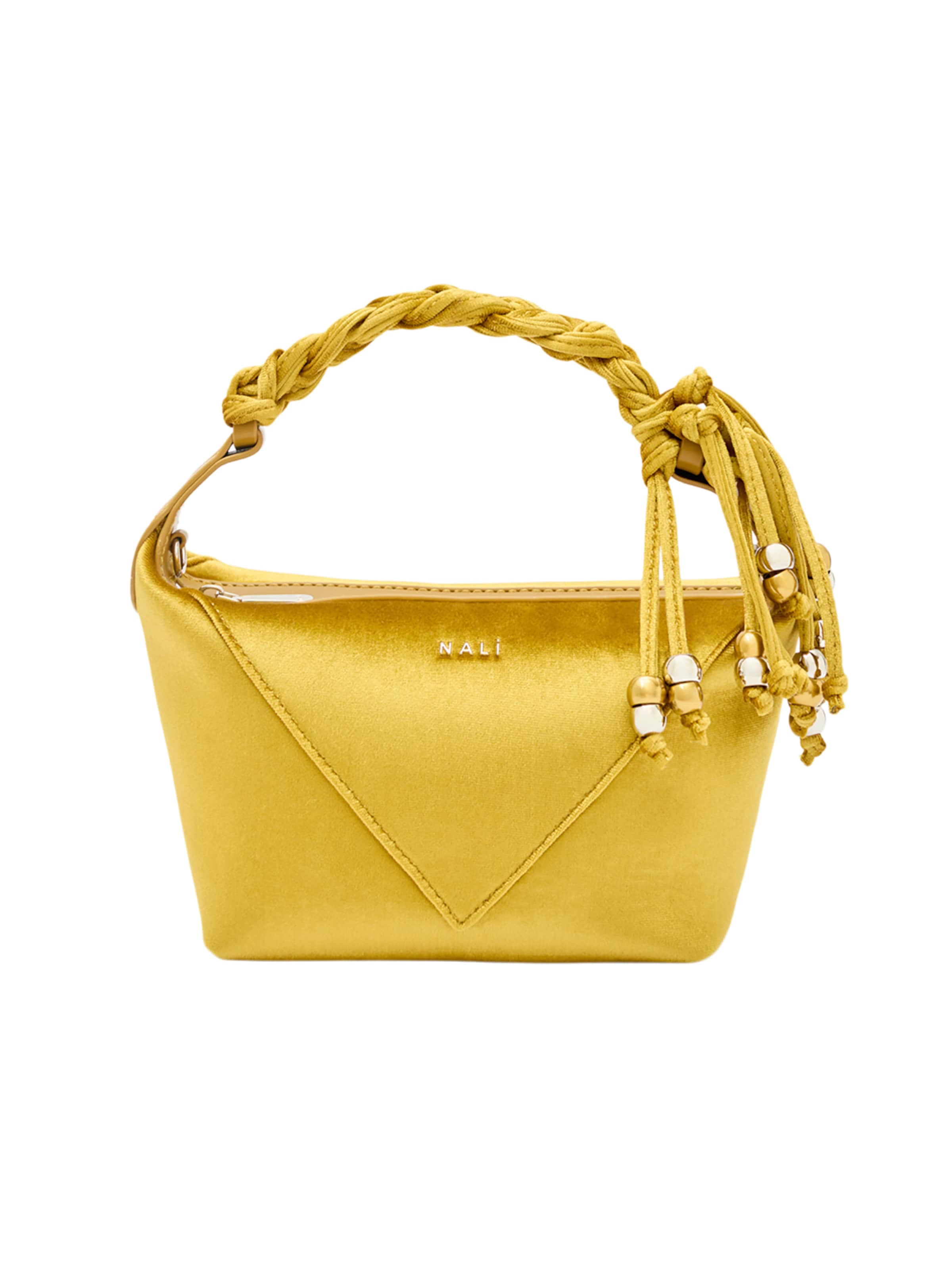 Borsa a spalla di NALì in giallo: frontale