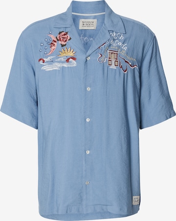 mėlyna SCOTCH & SODA Patogus modelis Marškiniai 'The 40th Annive': priekis