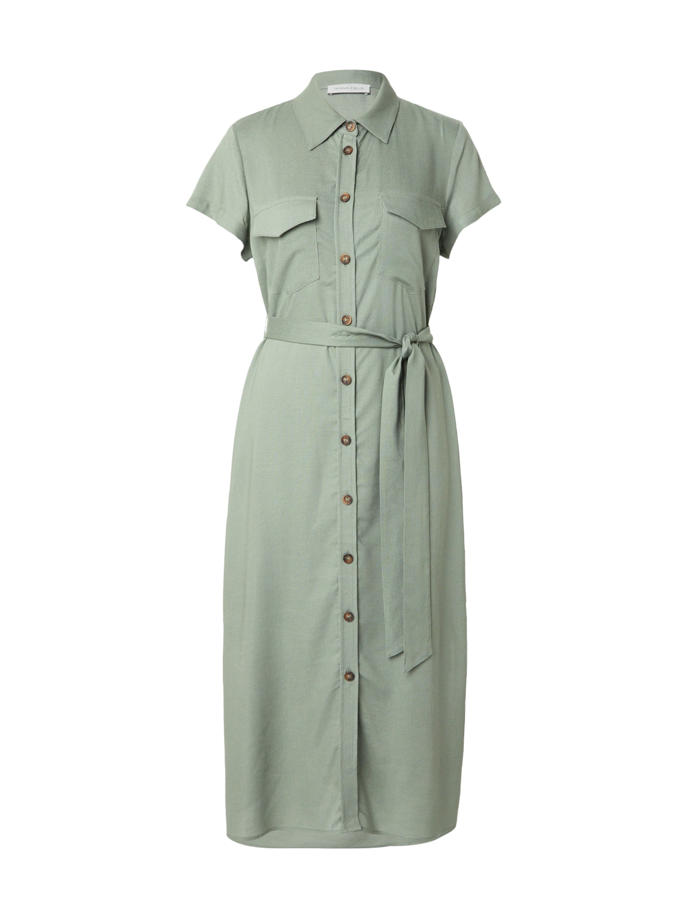Anna Field - Vestidos camiseiros em verde: frente