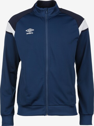 UMBRO Trainingsjack in Blauw: voorkant