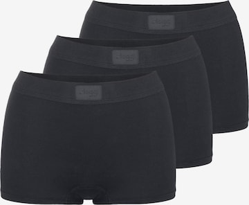 SLOGGI Boyshorts 'Double Comfort T' in Black: front