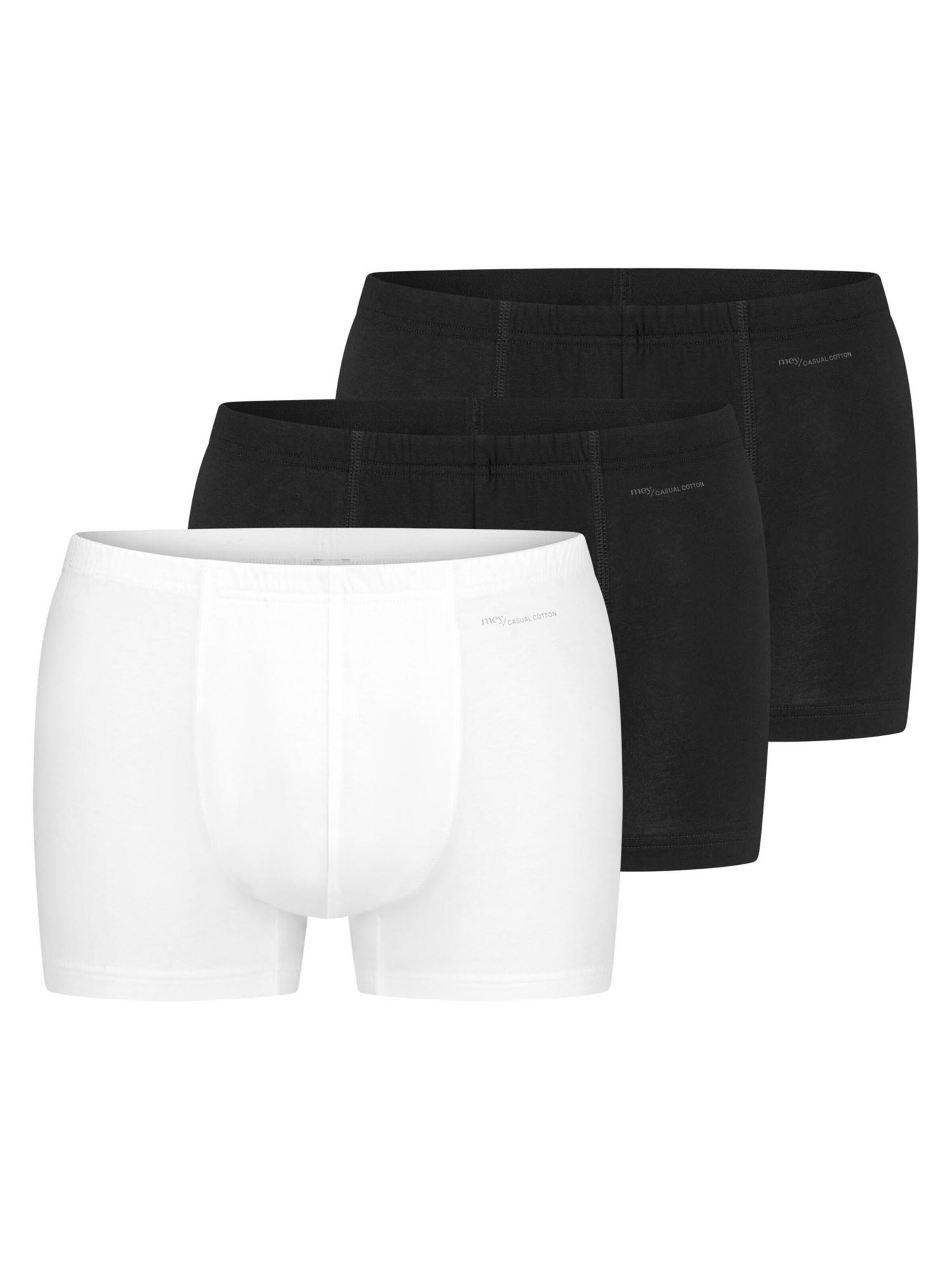 Mey Boxershorts 'Casual Cotton' in S in de kleur Zwart gemêleerd, Productweergave