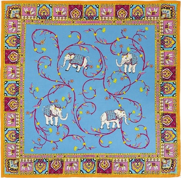 Foulard 'Elephant Garden' Roeckl en bleu : devant