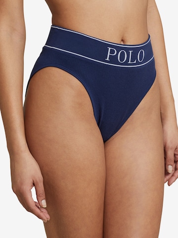 Polo Ralph Lauren Slip ' High Waist Brief ' in Blauw: voorkant