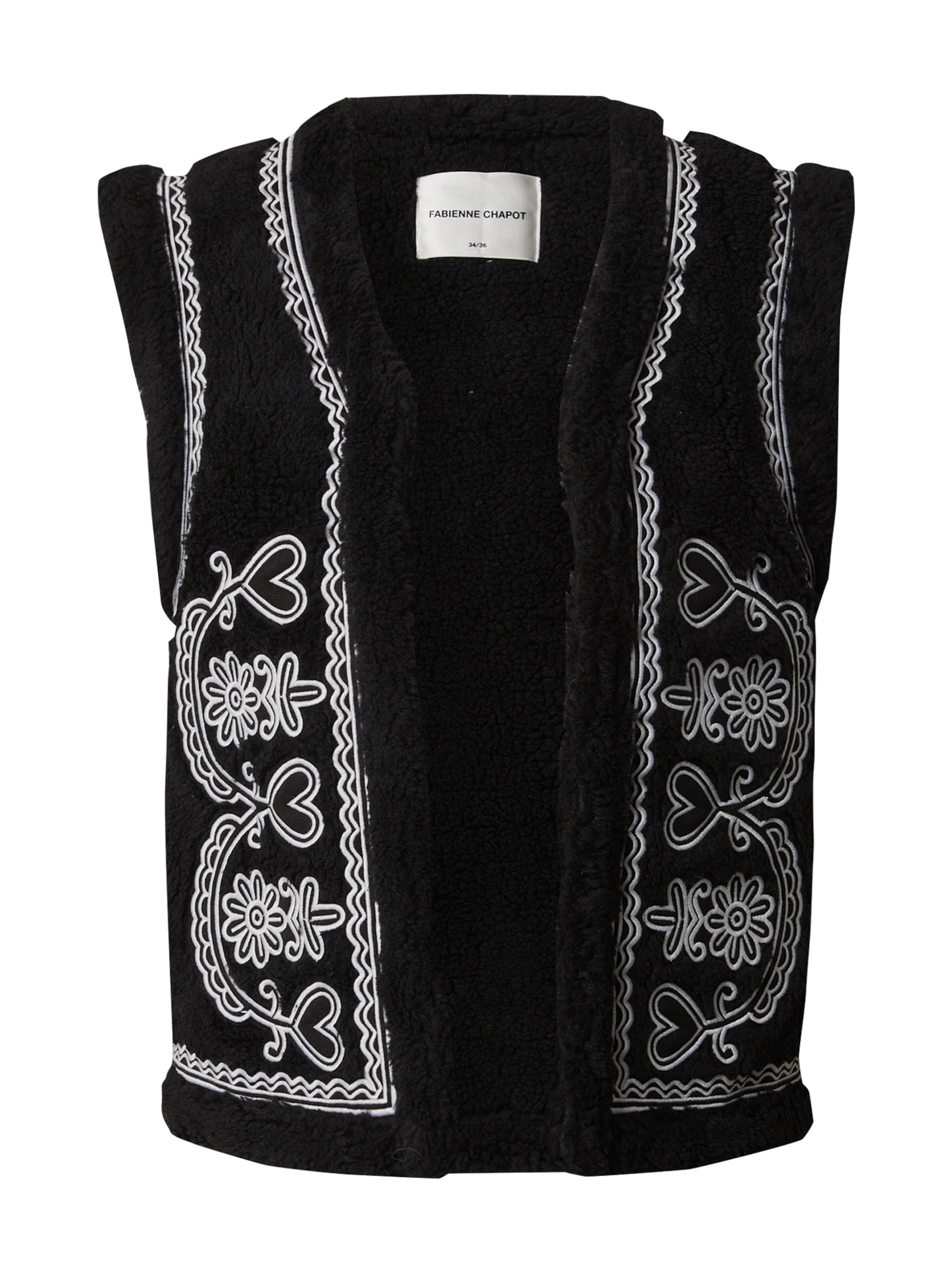 Fabienne Chapot Vest 'Tobi' in Black: front