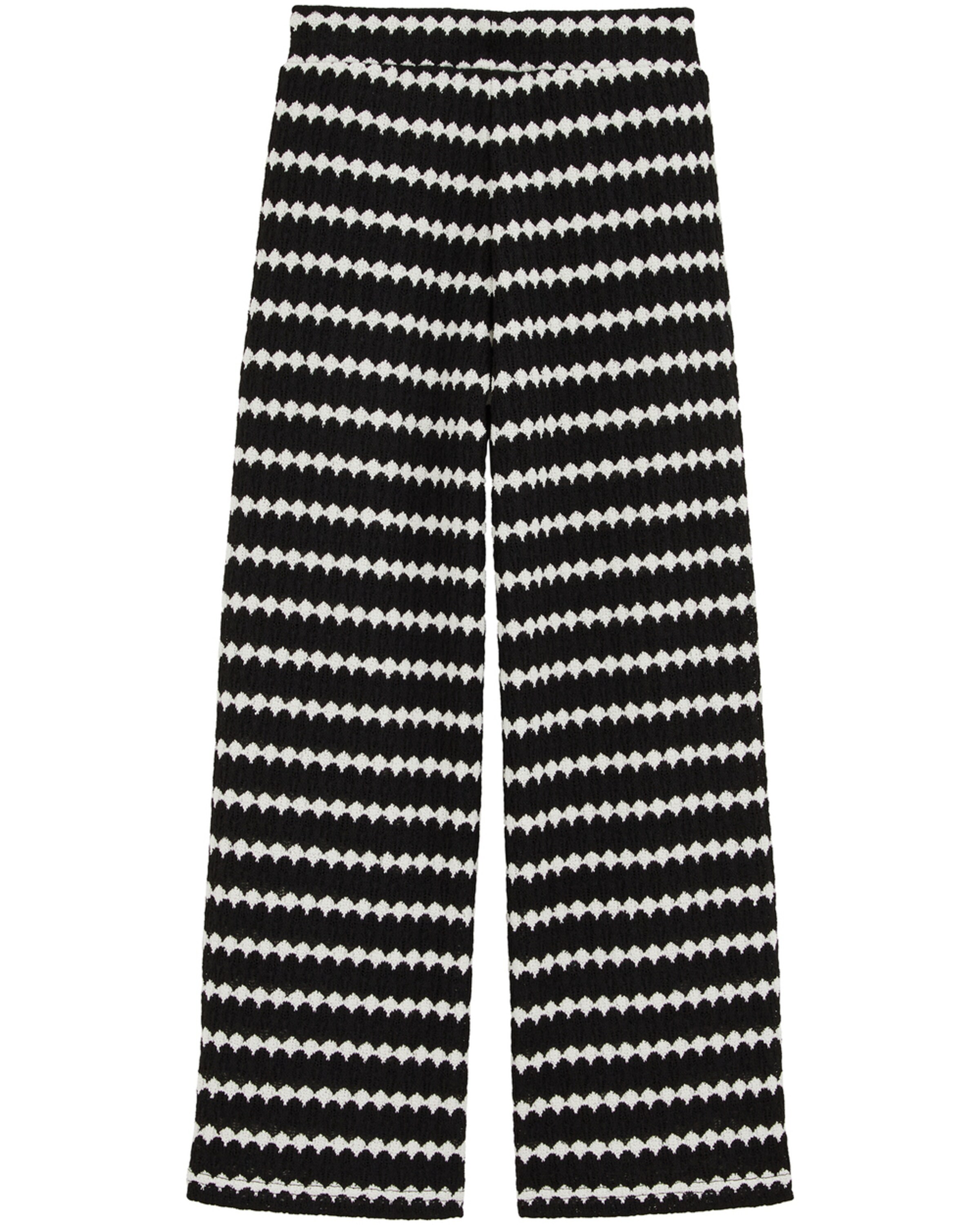 Wide leg Pantaloni de la WE Fashion pe negru