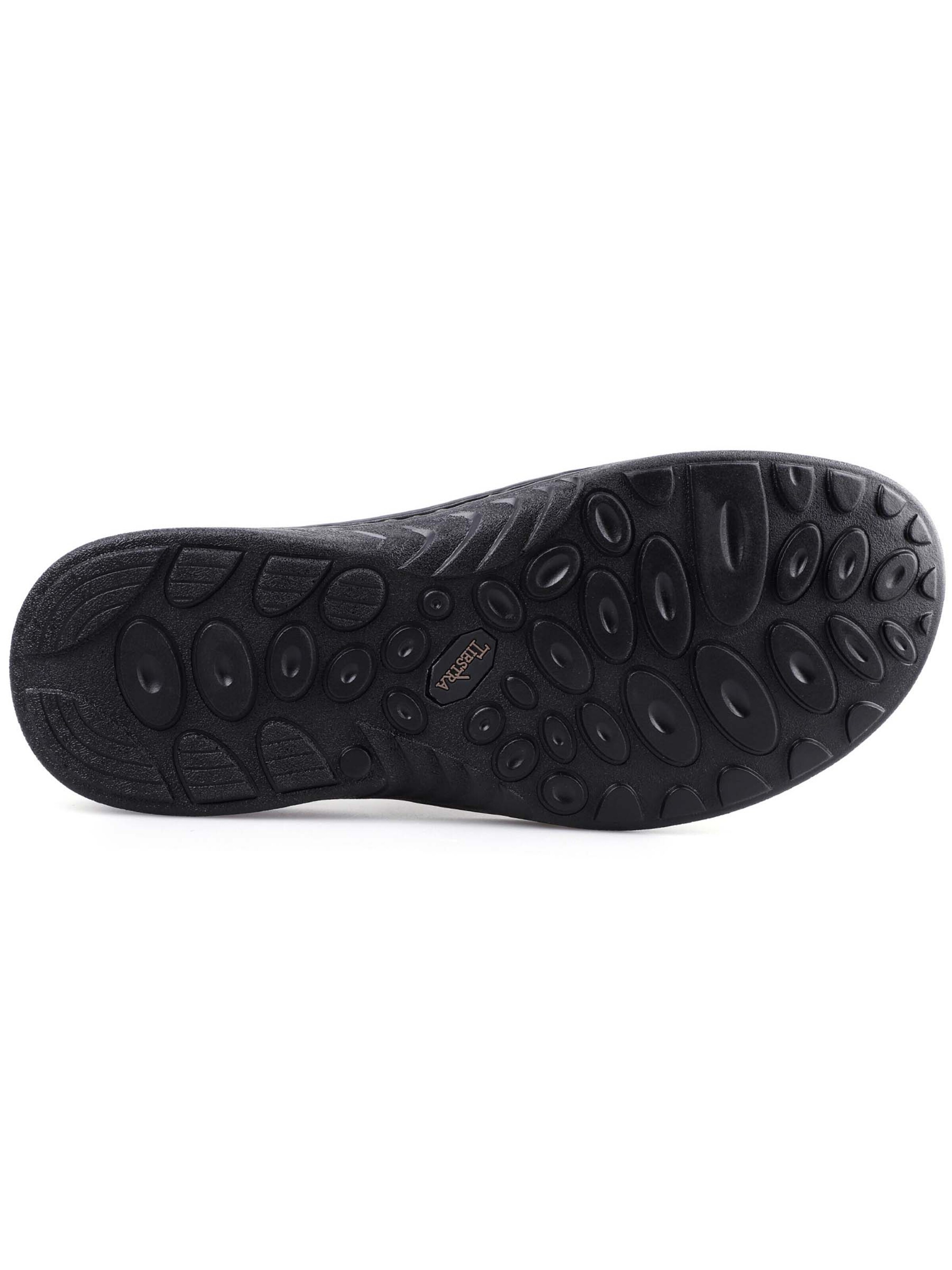 Tiestra Pantolette 'TIESTRA Men's Slippers Comfortable Support Lightweight Summer Leather Sandals Men's Mules for Indoor and Outdoor Use Brown Black'‌‌‌‌‌‌‌ in Braun