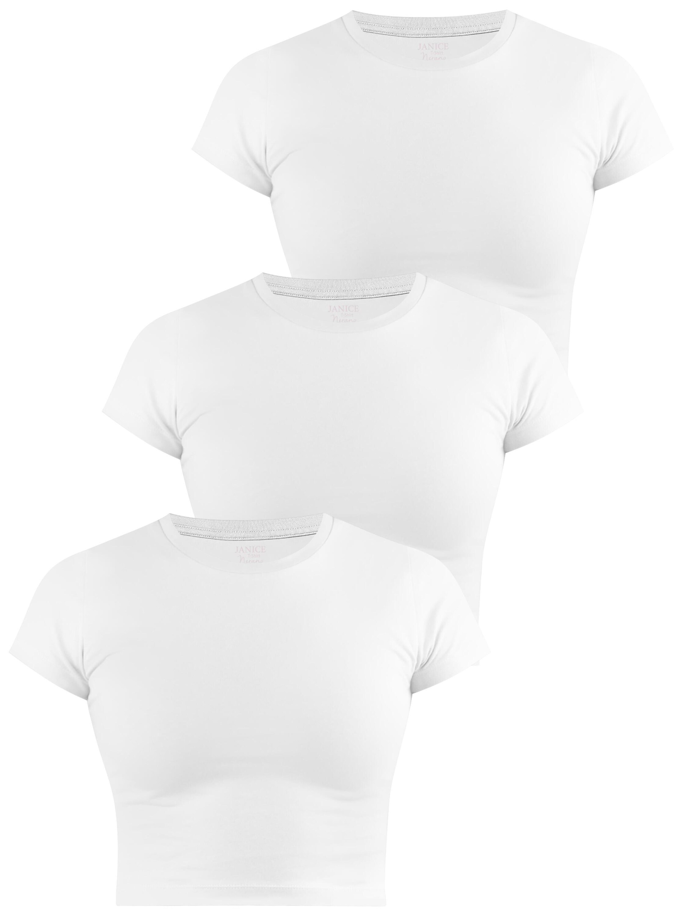 Janice Shirt 'Nerano' in Wit: voorkant