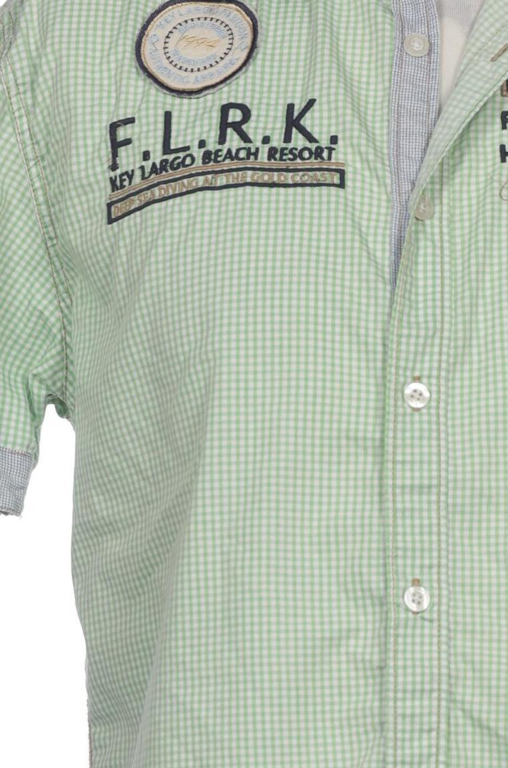 Key Largo Button Up Shirt in M in Green