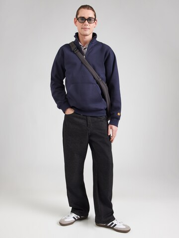 Bluză de molton de la Carhartt WIP pe albastru