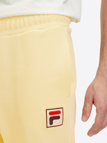 FILA - Regular Calças 'LINCOLN' em amarelo