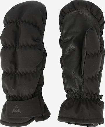 SOS Athletic Gloves 'Alberta' in Black: front
