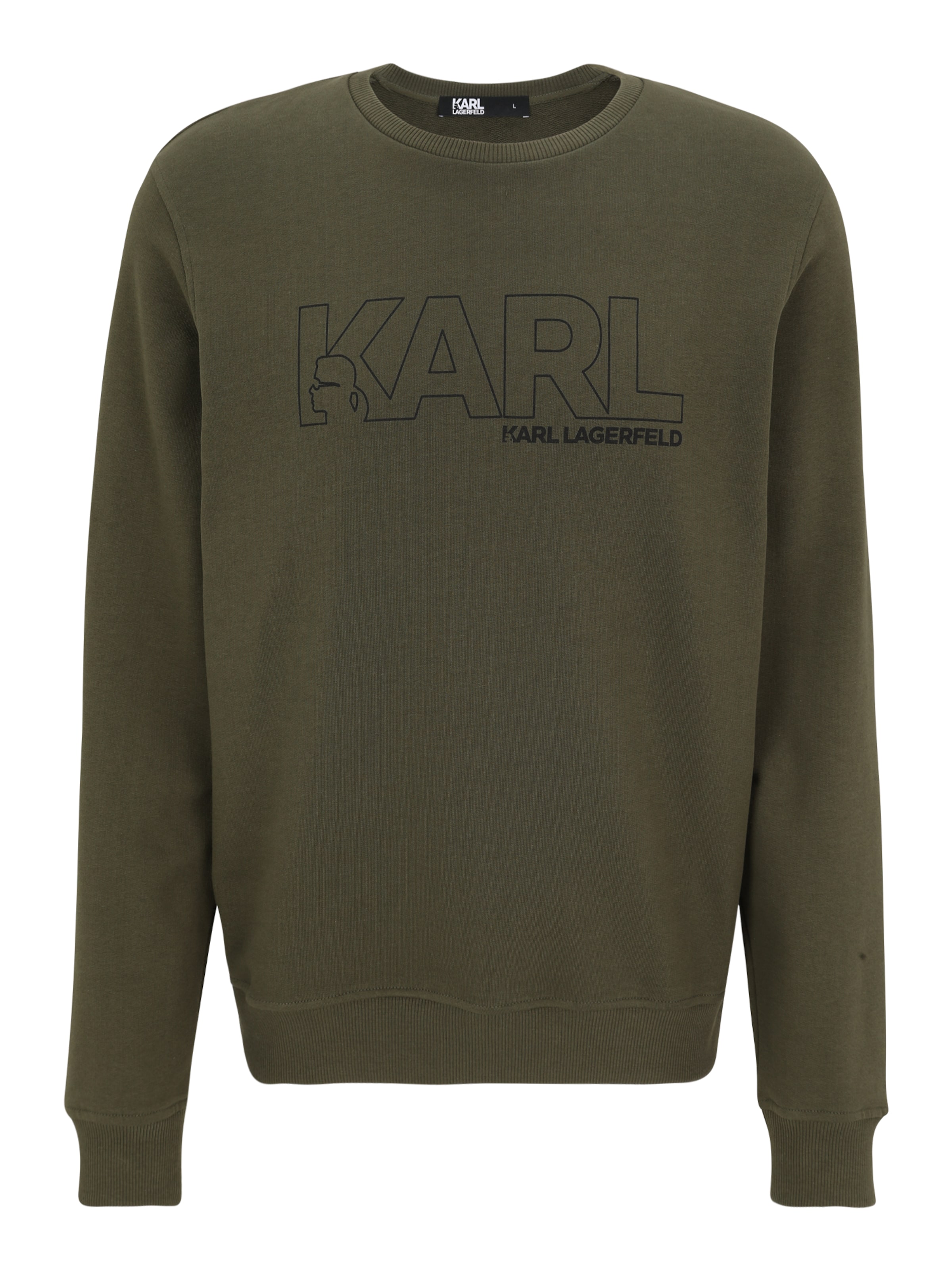 Karl Lagerfeld Μπλούζα φούτερ σε πράσινο: μπροστά