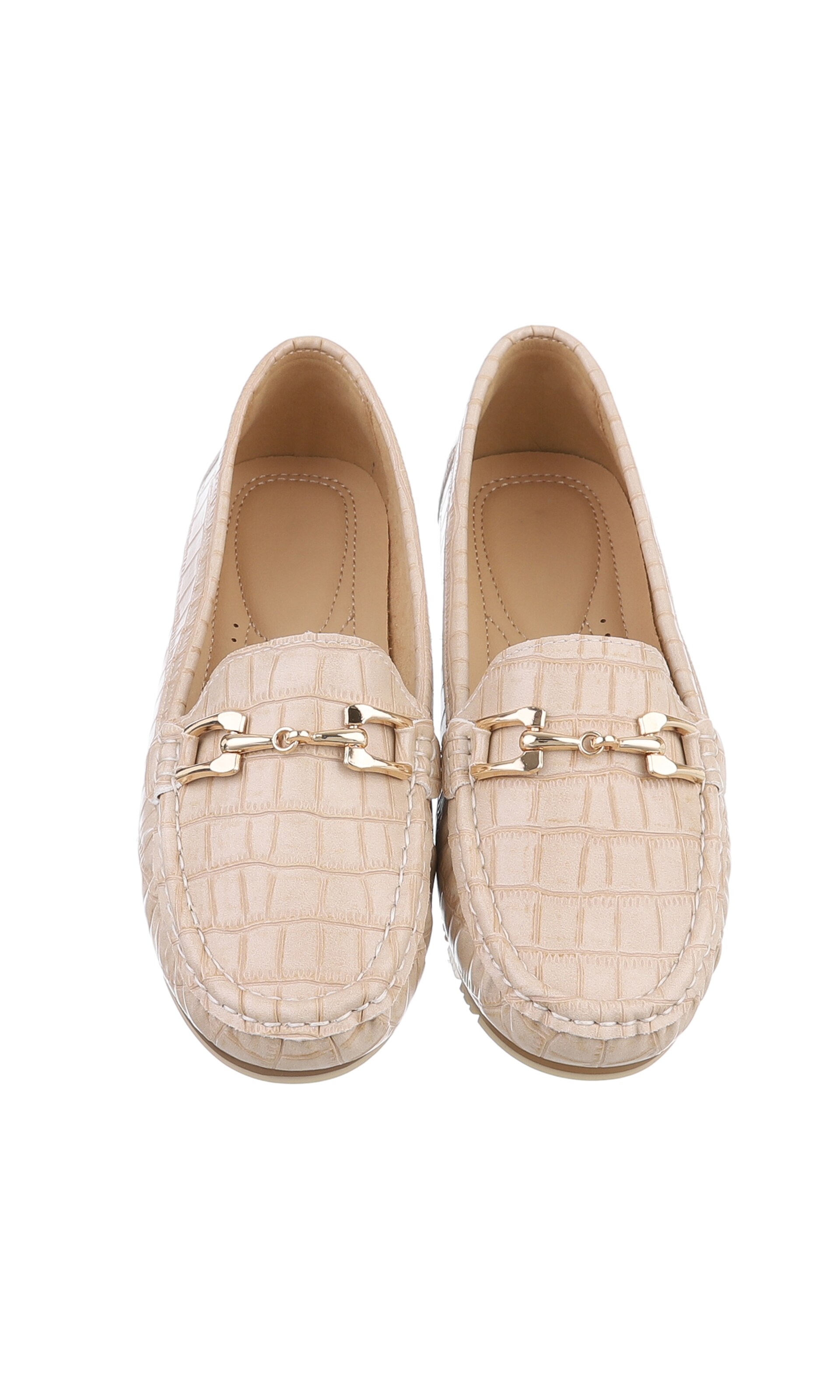 Ital-Design Classic Flats in Beige