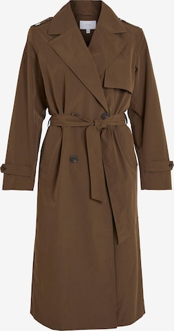 VILA Between-Seasons Coat 'Desse' in Brown: front