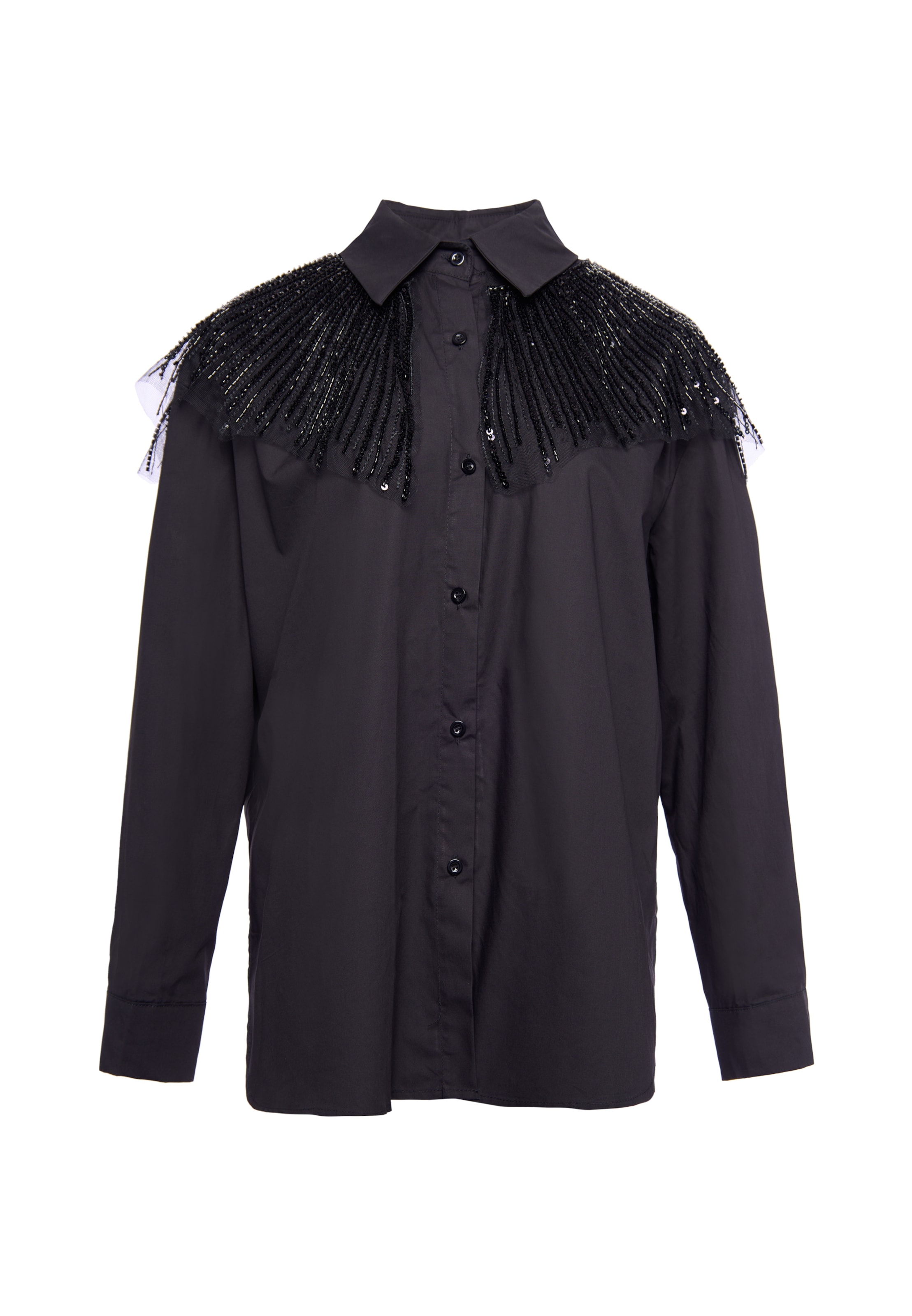 usha WHITE LABEL - Blusa em preto: frente
