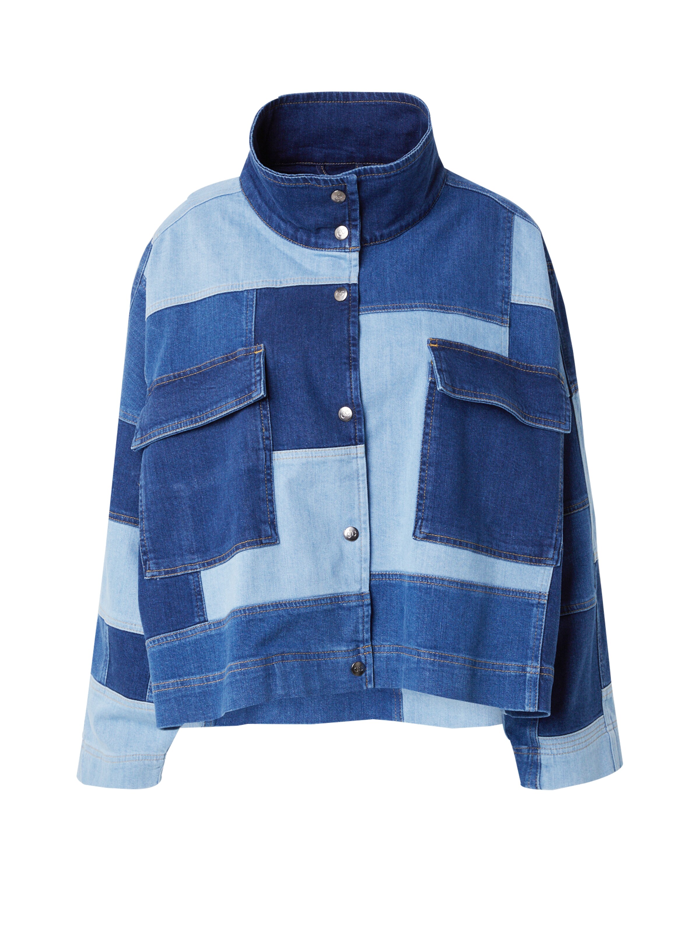 co'couture Prechodná bunda - Modrá: predná strana