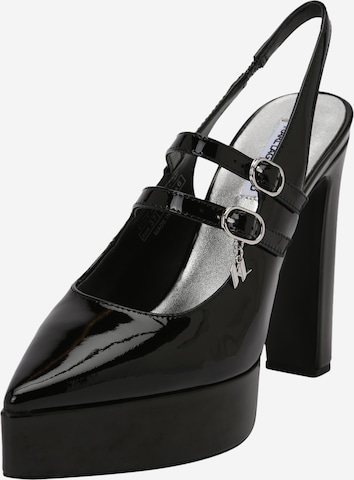 Karl Lagerfeld Slingback Pumps in Black: front