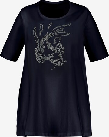 Ulla Popken Shirt '793964' in Blauw: voorkant