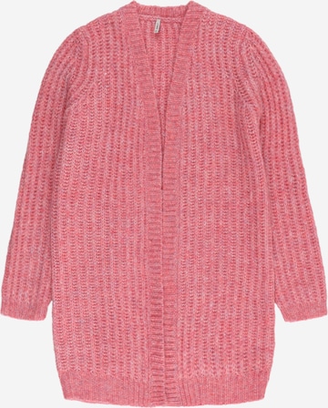 KIDS ONLY Knit Cardigan 'New Chunky' in Pink: front