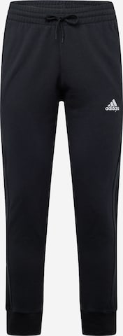 ADIDAS SPORTSWEAR Workout Pants 'Essentials' in Black: front