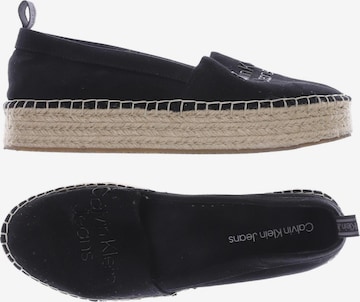 Calvin Klein Jeans Flats & Loafers in 38 in Black: front