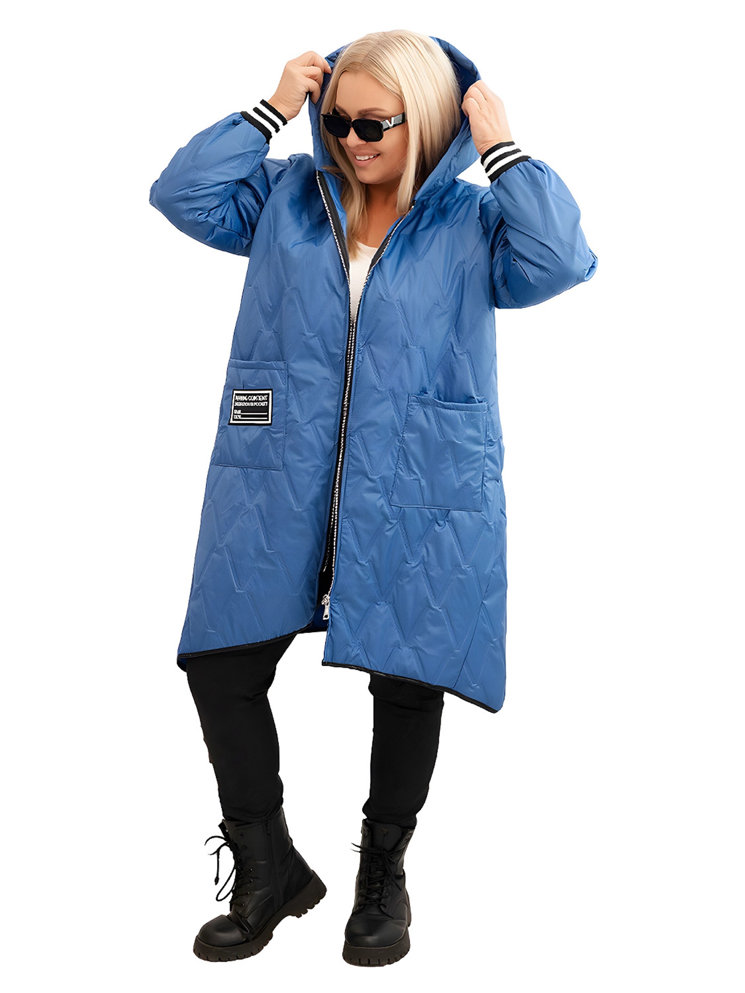 Lumera Tussenmantel in Blauw: voorkant