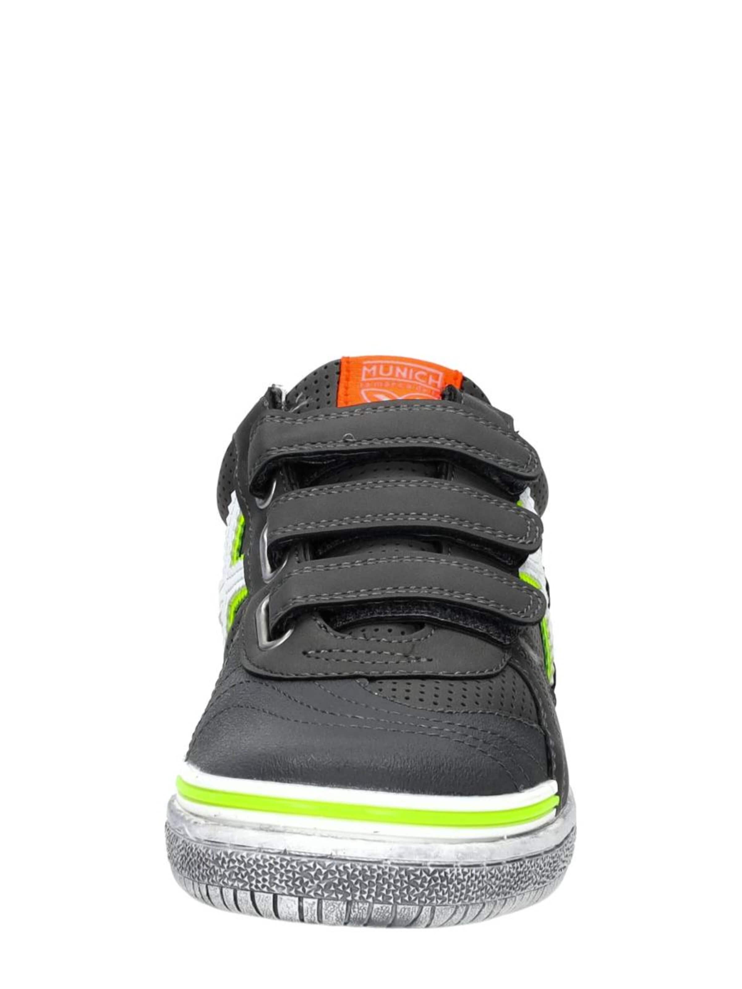 MUNICH Sneakers 'Klittenband Laag' in Grijs