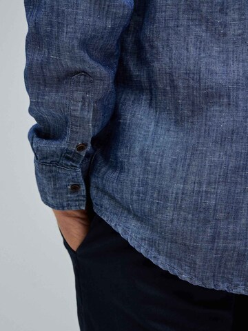 Salsa Jeans Regular fit Overhemd in Blauw