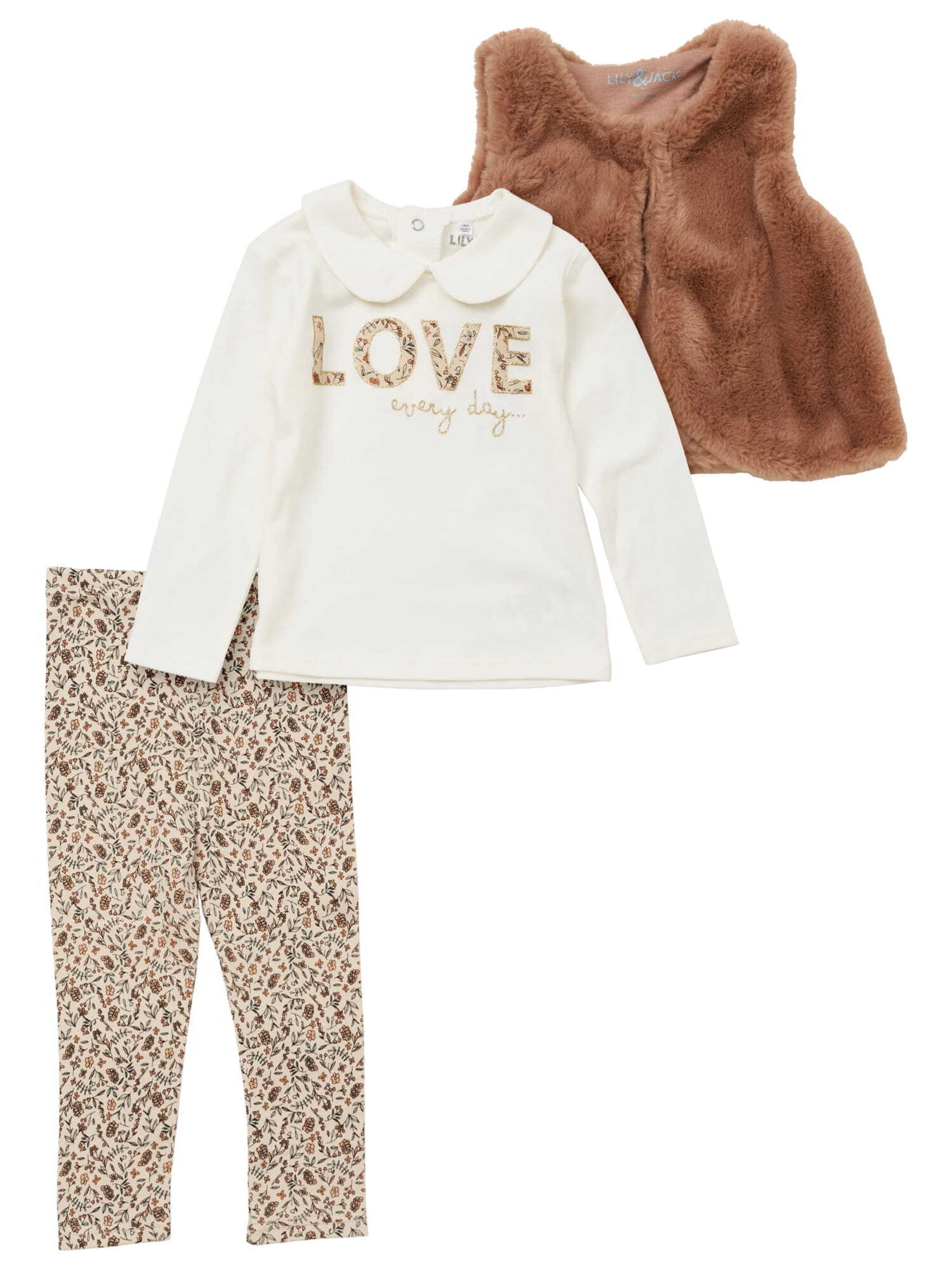 Lily & Jack Set ' Love ' in Weiß: Vorderseite