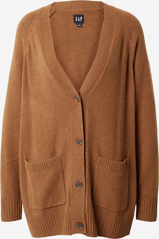 GAP Knit cardigan in Brown: front